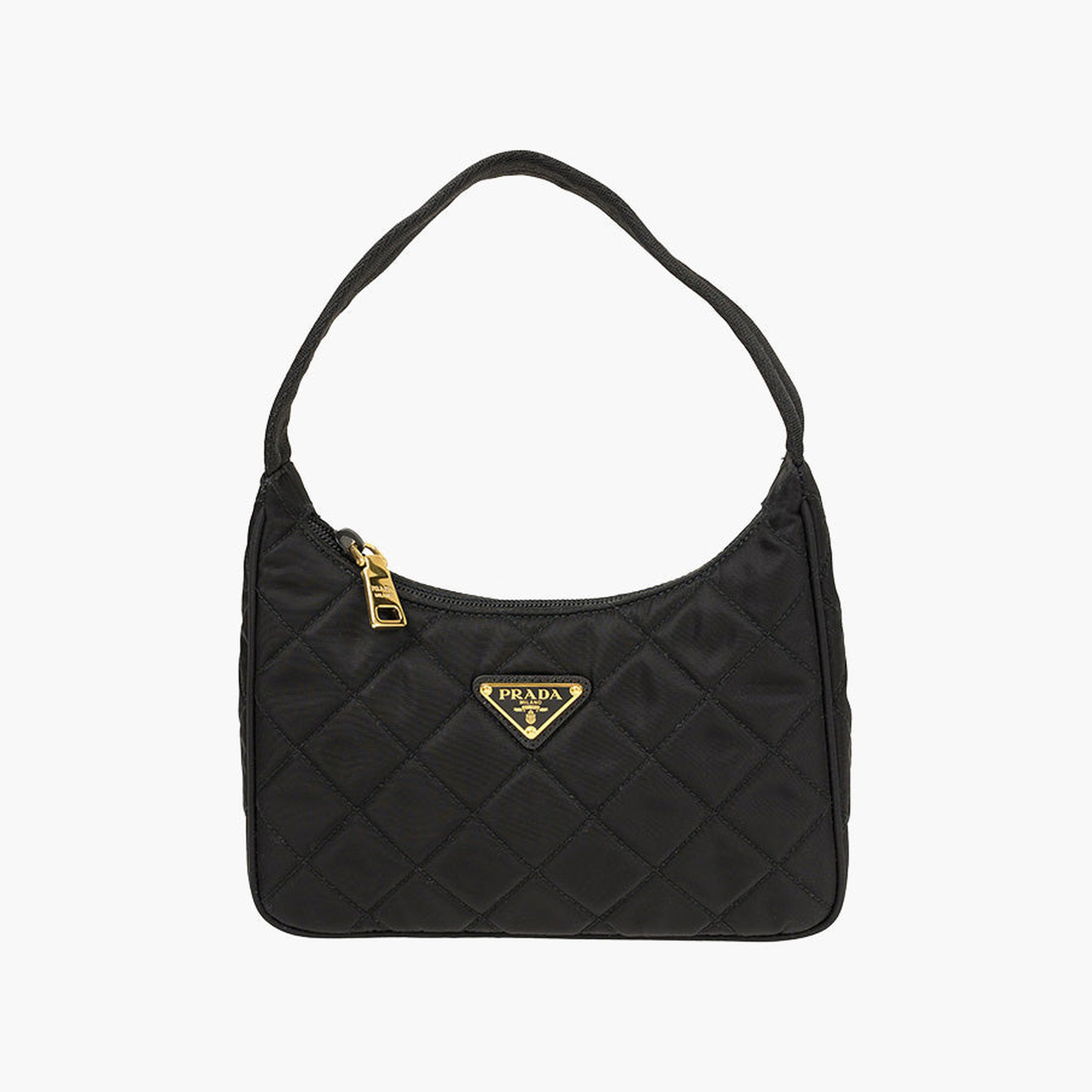 Contenitore Maniglia Tessuto Shoulder bag in Black Nylon