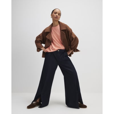 Coral Grown On Sleeve T-Shirt