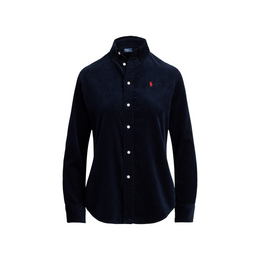 Cord Long-Sleeve Plain Shirt