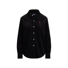 Cord Long-Sleeve Plain Shirt