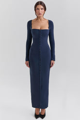 Midnight bodycon maxi dress