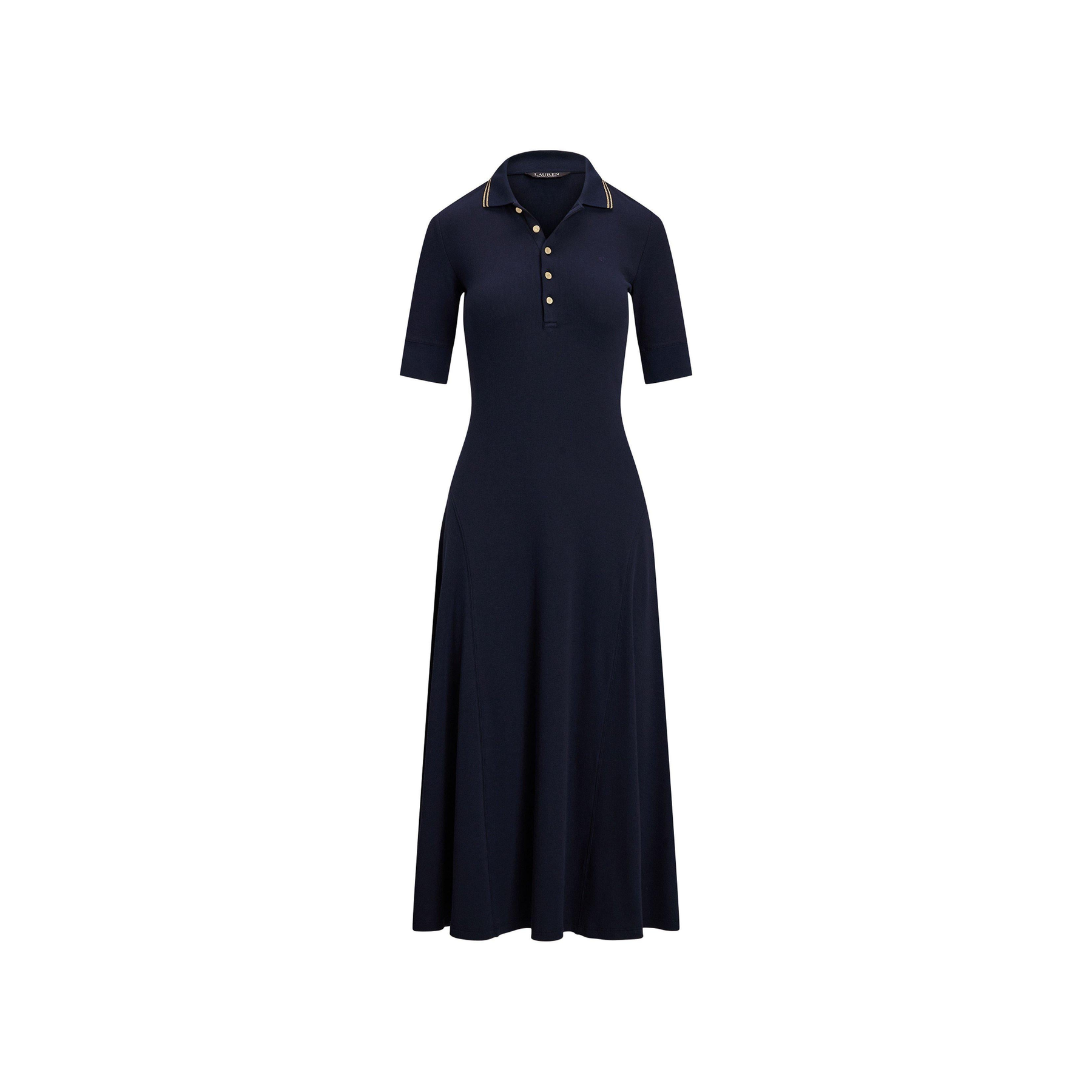 Cotton-Blend Polo Dress