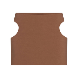 Cotton Jersey Cut Out Mini Skirt
