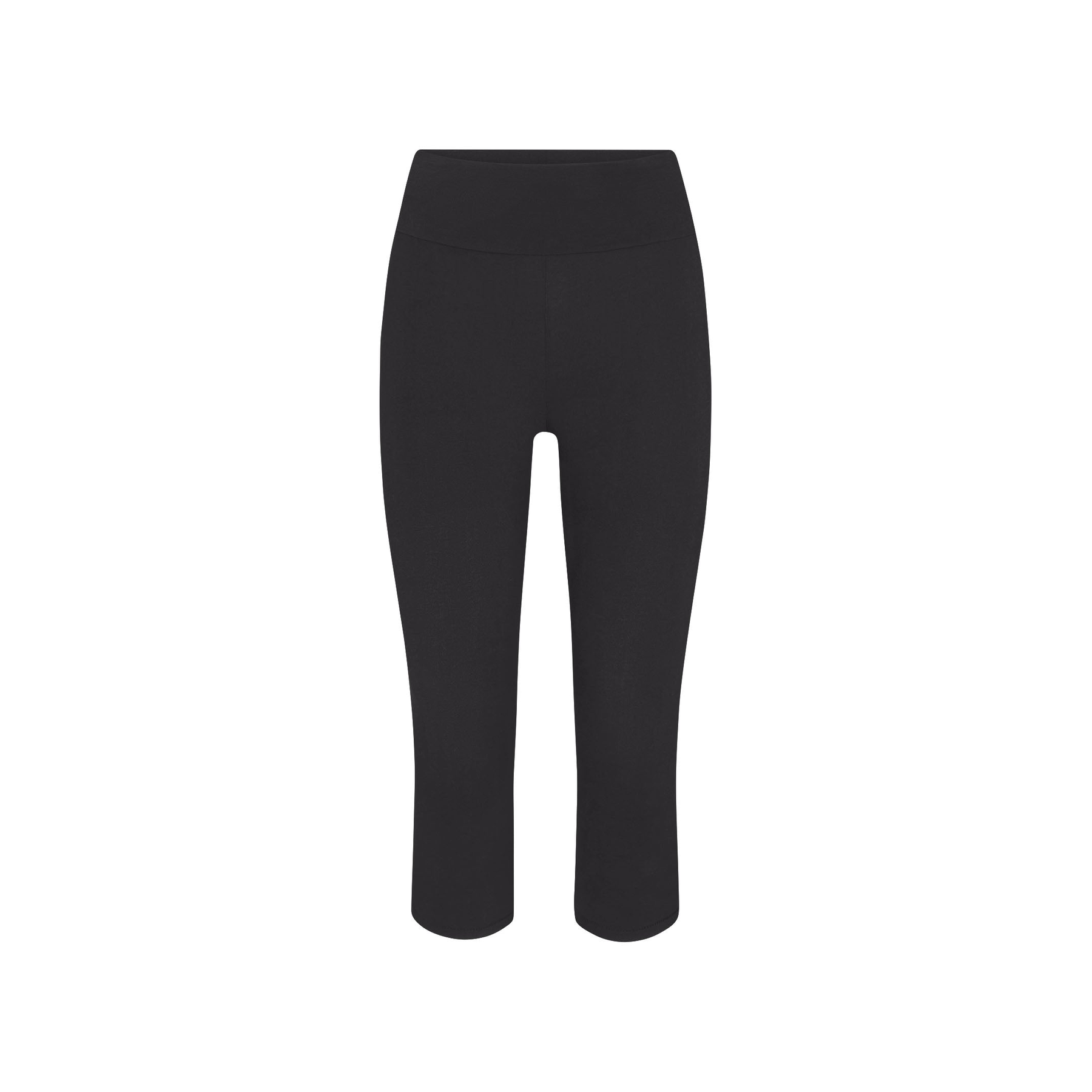 Cotton Jersey Foldover Capri