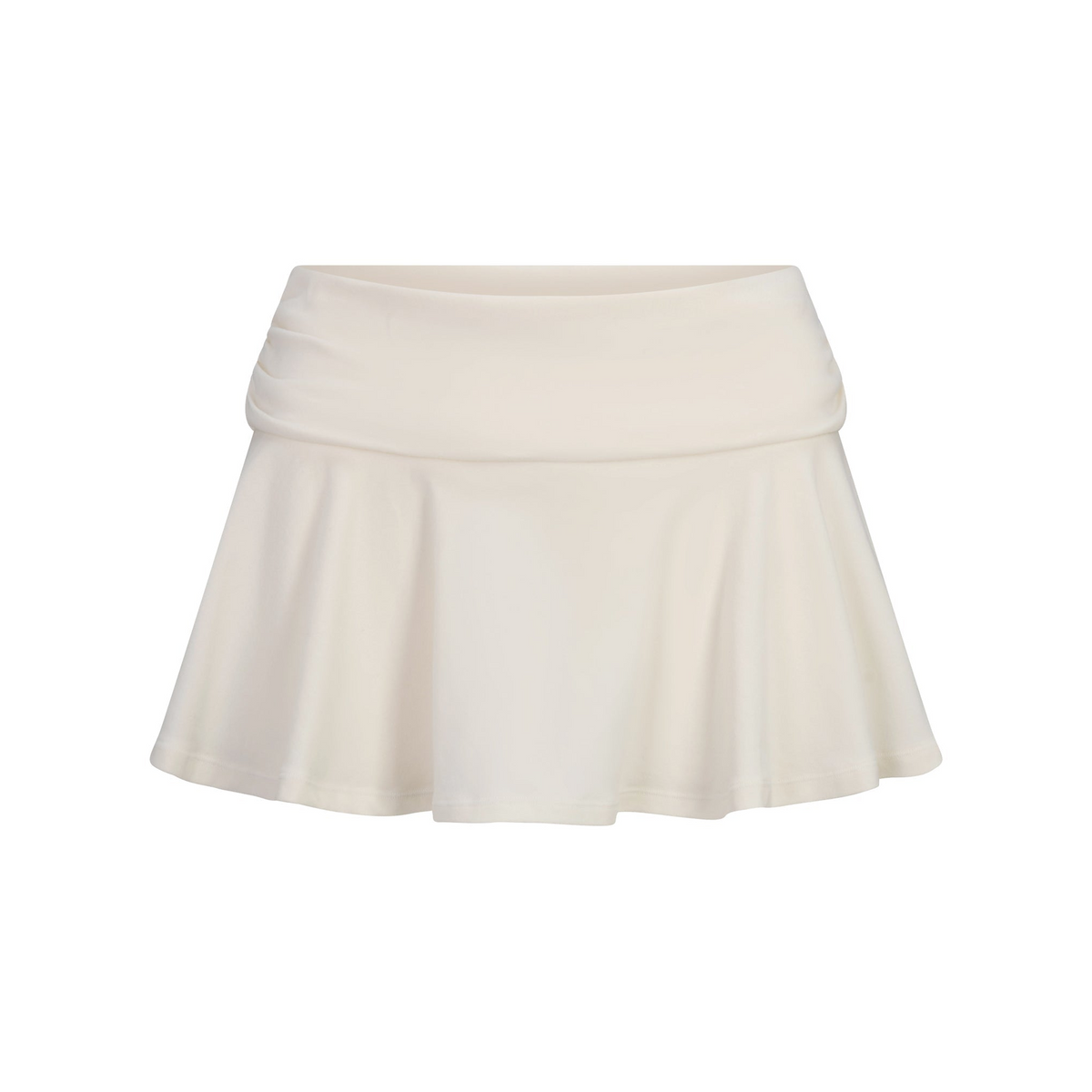 Cotton Jersey Foldover Mini Skort
