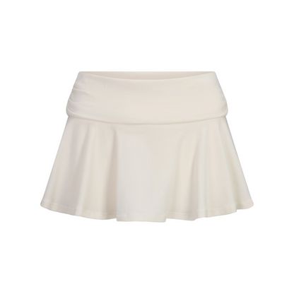 Cotton Jersey Foldover Mini Skort
