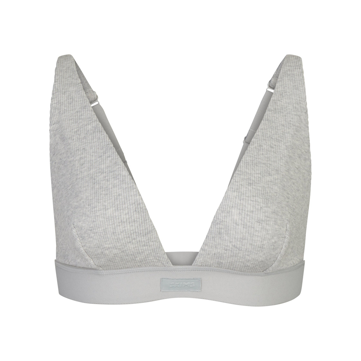 Cotton Rib Plunge Bralette