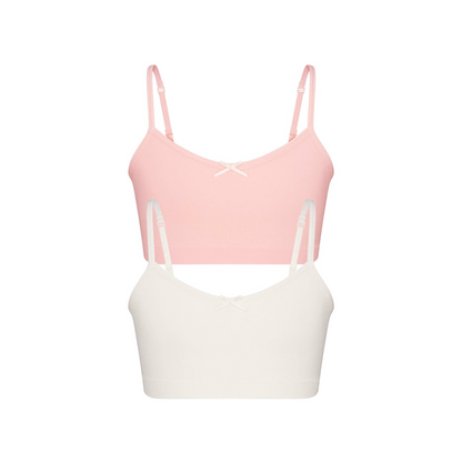 Cotton Seamless Juniors Bralette 2-pack