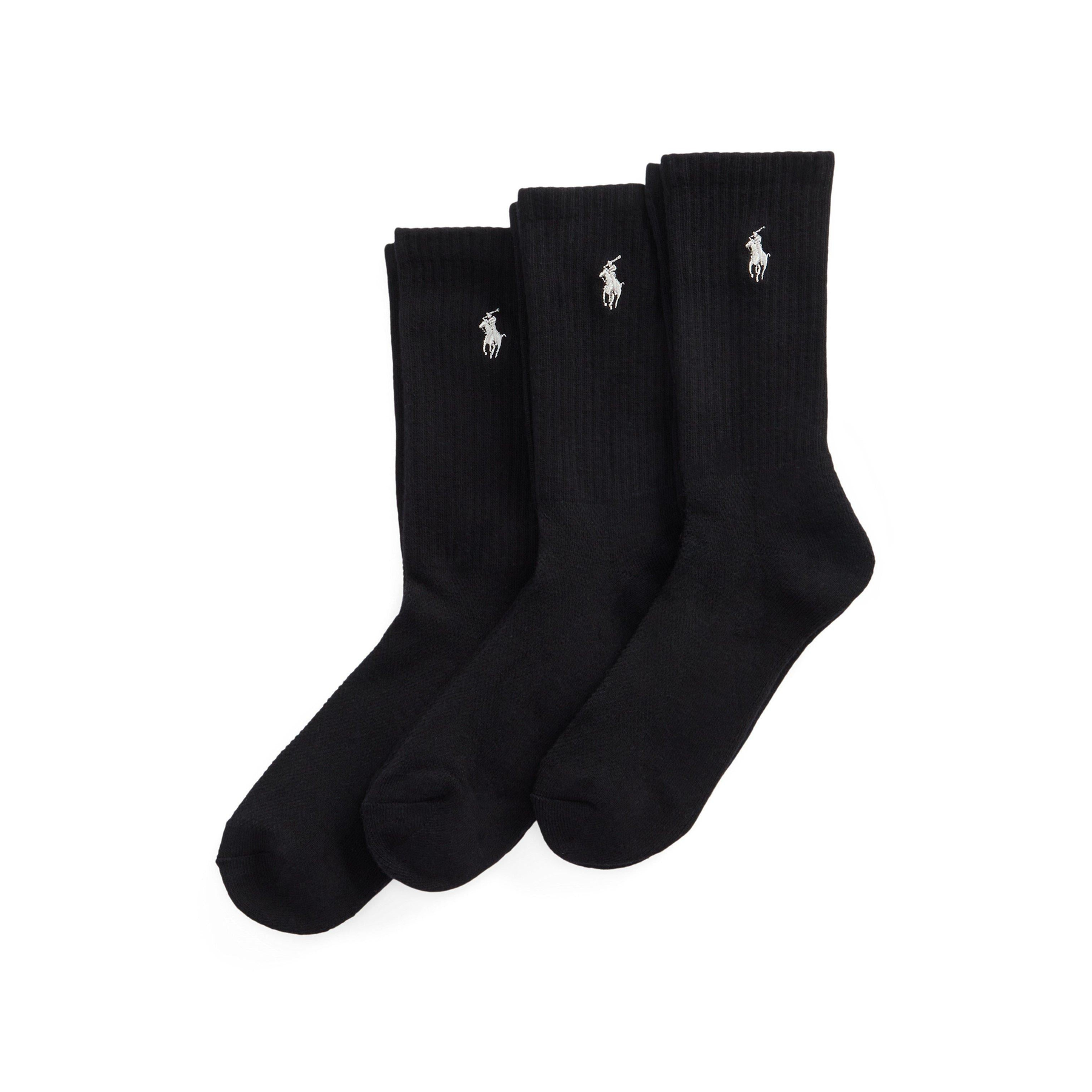 Cotton Three-Pack Crew Socks