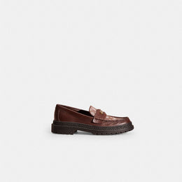 Restored Loafer With Signature Jacquard And Signature Coin
