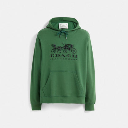 Restored Horse And Carriage Hoodie In Organic Cotton