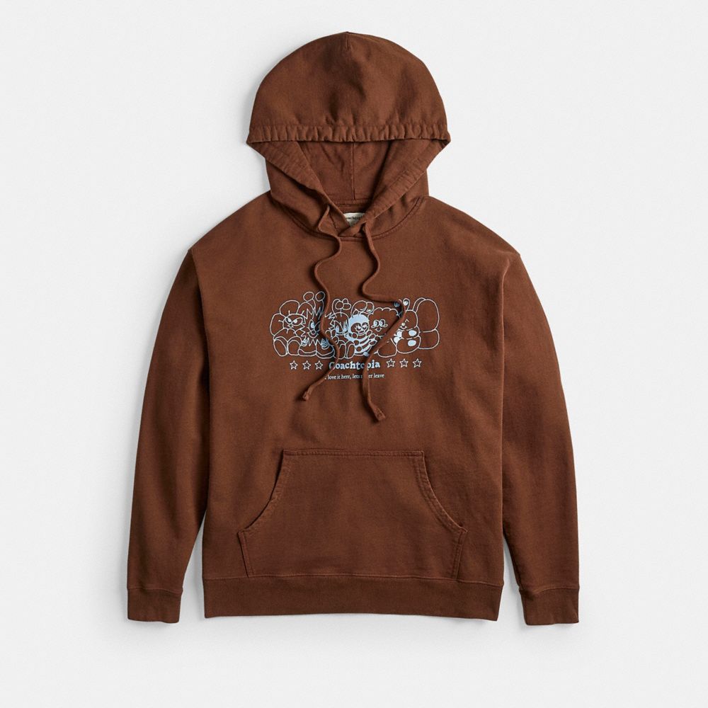 Hoodie With Coachtopia Creatures Print