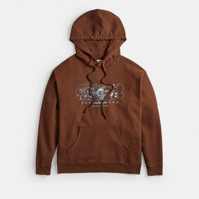 Hoodie With Coachtopia Creatures Print