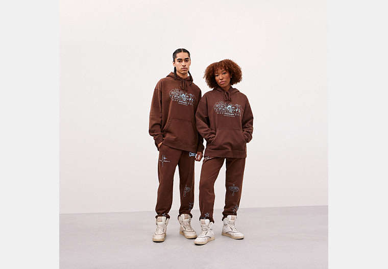Hoodie With Coachtopia Creatures Print