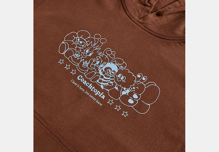 Hoodie With Coachtopia Creatures Print