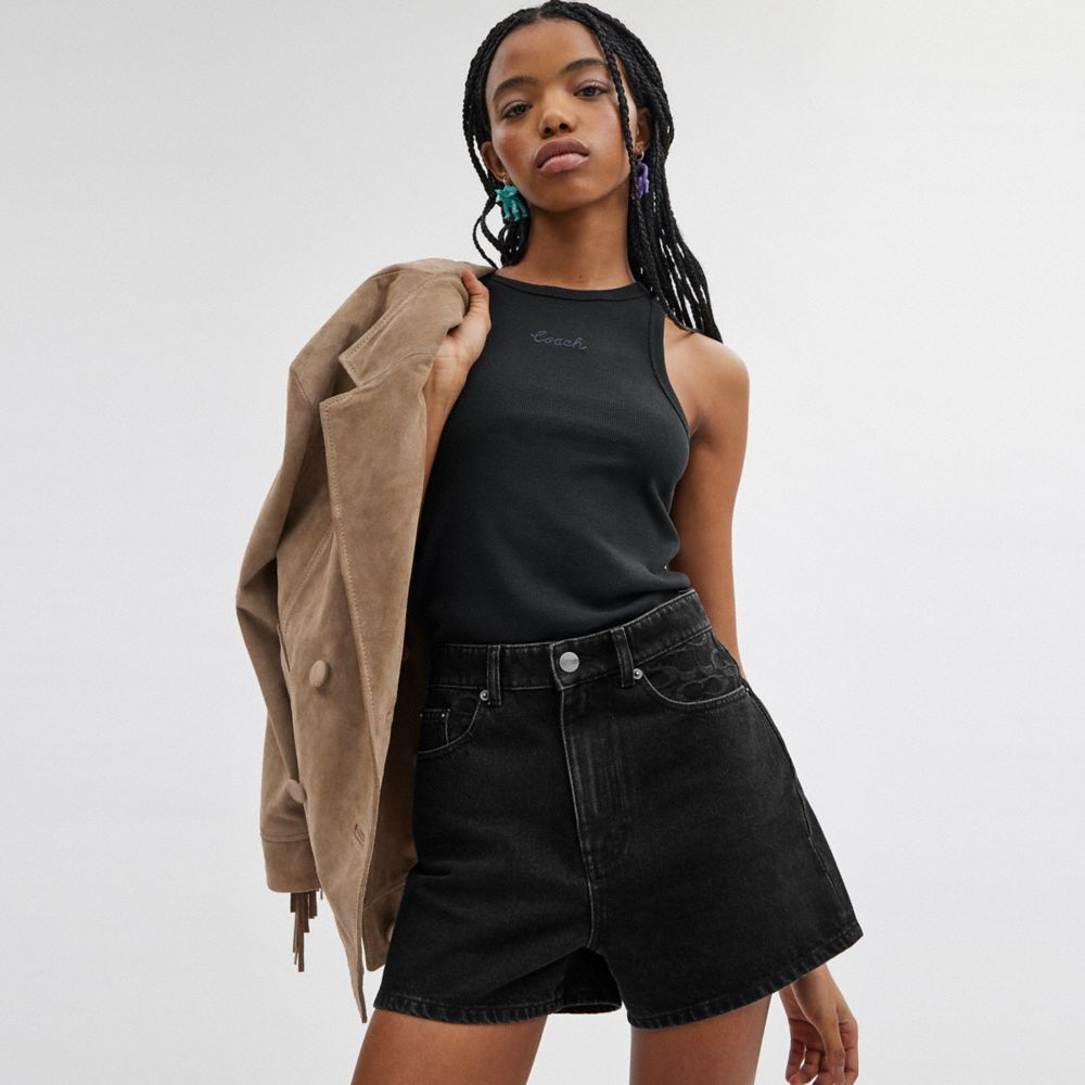 Denim Shorts In Organic Cotton