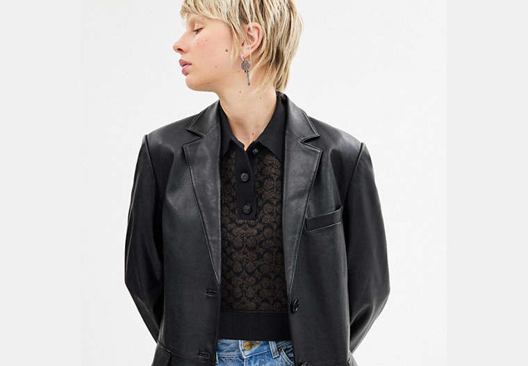 Leather Blazer