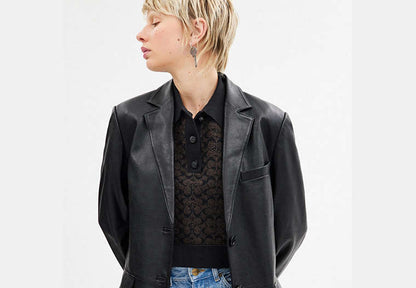 Leather Blazer