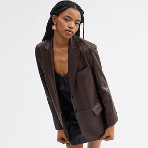 Leather Blazer