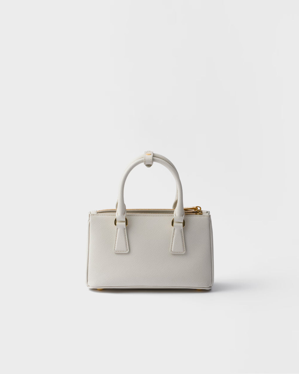 Prada Mini Galleria Saffiano Leather Tote in White