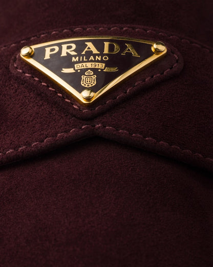 Burgundy Suede leather loafers