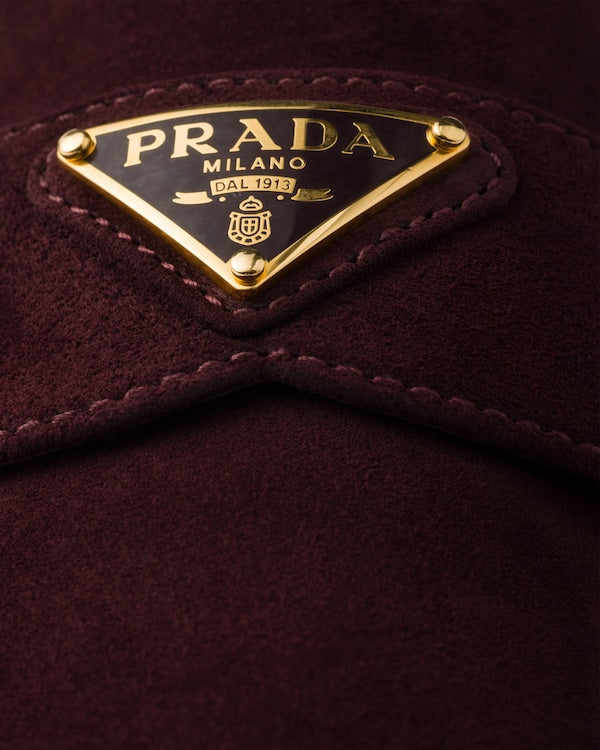 Burgundy Suede leather loafers