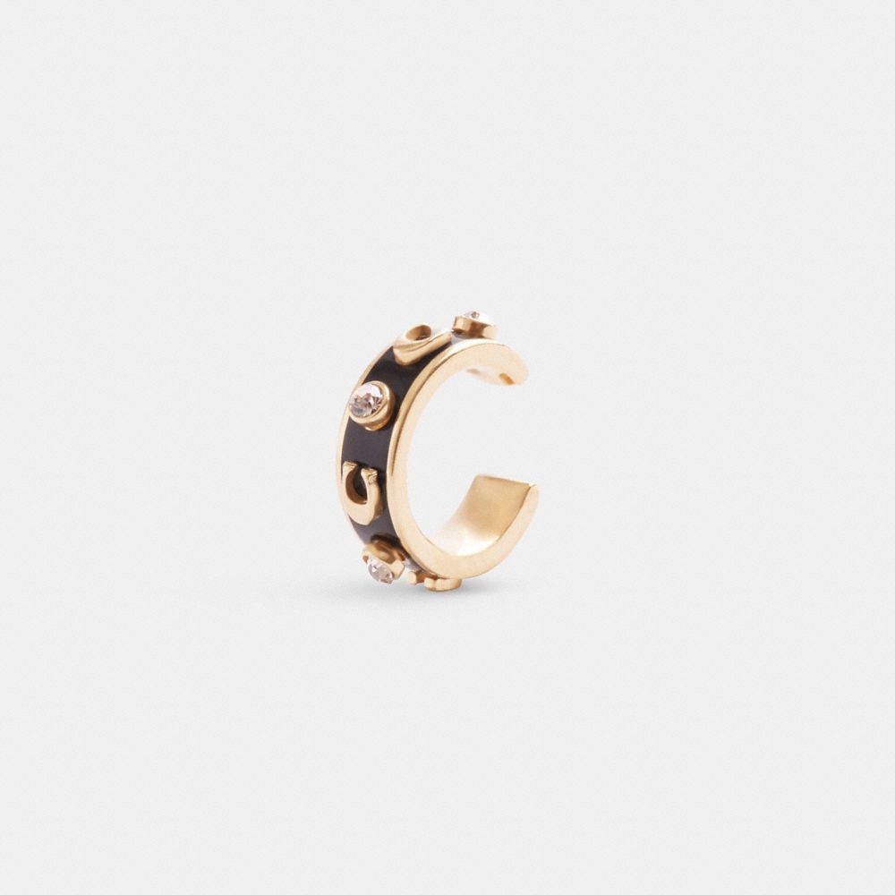Signature Enamel Stone Ear Cuff