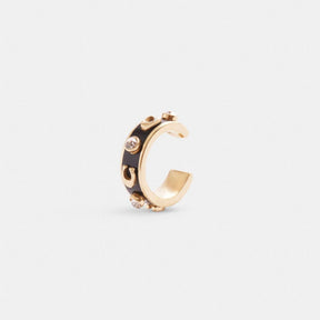 Signature Enamel Stone Ear Cuff