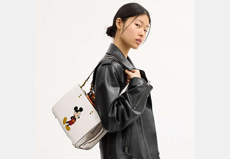 Disney X Coach Rogue Bag 25 With Mickey Mouse