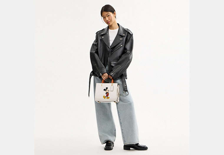 Disney X Coach Rogue Bag 25 With Mickey Mouse