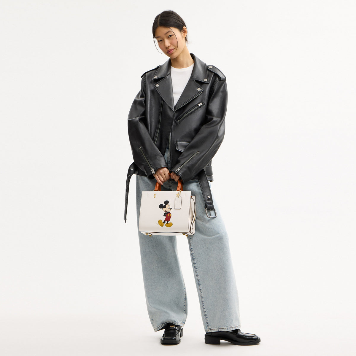 Disney X Coach Rogue Bag 25 With Mickey Mouse