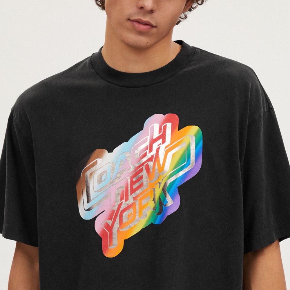 Rainbow New York T Shirt In Organic Cotton