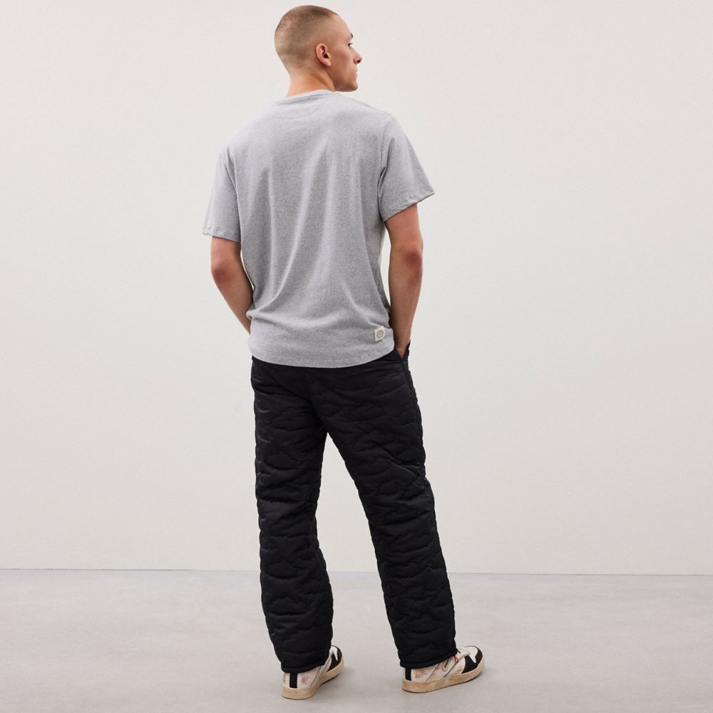 Relaxed T Shirt With Flower Pot Print