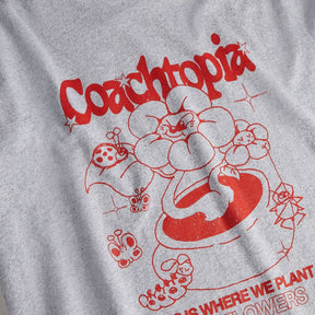 Relaxed T Shirt With Flower Pot Print