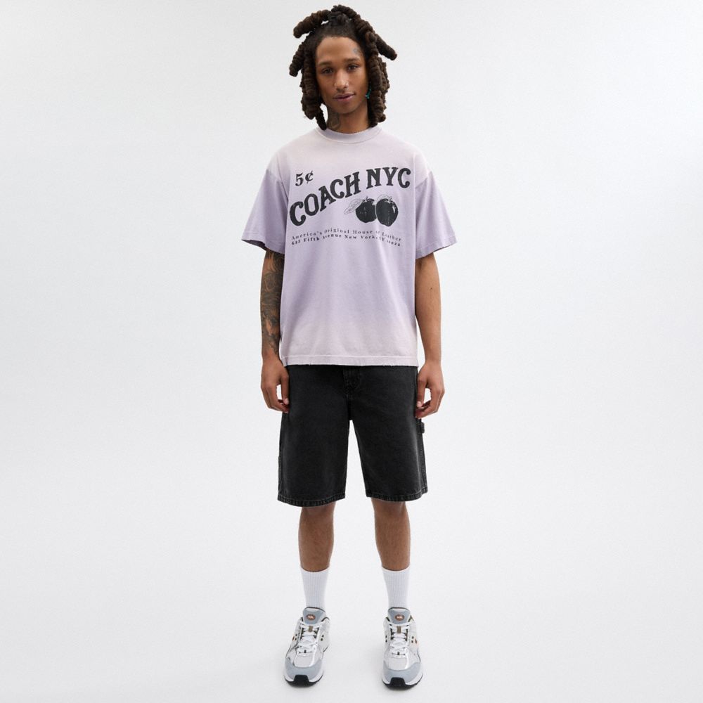 Black Denim Shorts In Organic Cotton