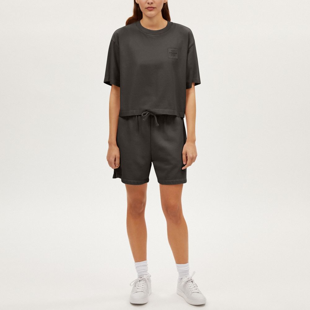 Garment Dye Cropped T Shirt