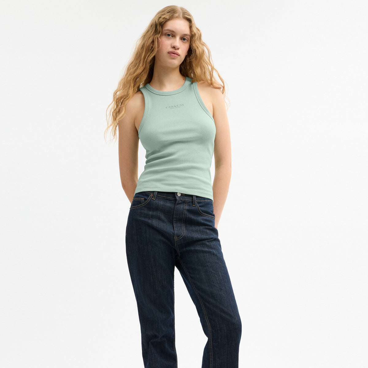 New York Ribbed Tank Top