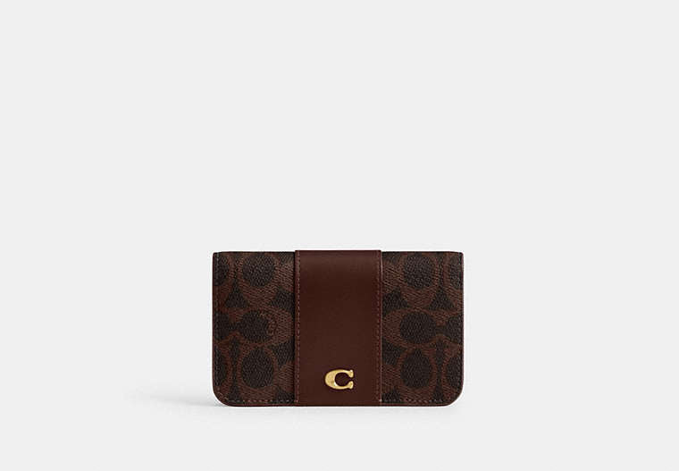 Essential Slim Card Case In Signature Canvas
