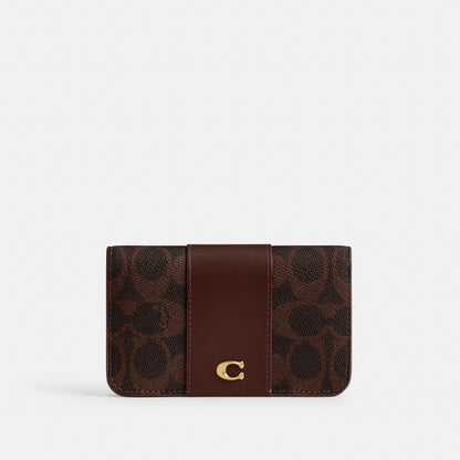 Essential Slim Card Case In Signature Canvas