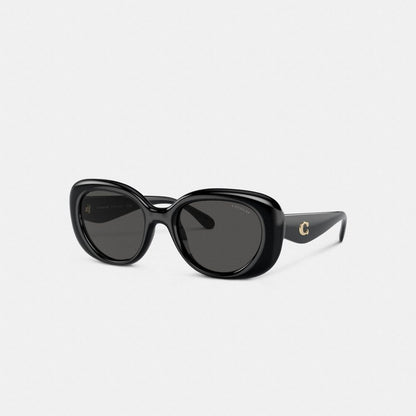 C Hardware Round Sunglasses