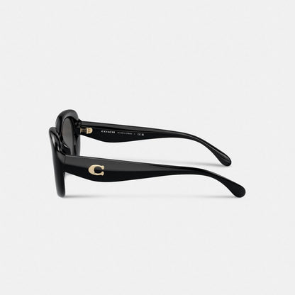C Hardware Round Sunglasses