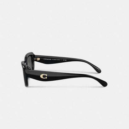 C Hardware Narrow Rectangle Sunglasses