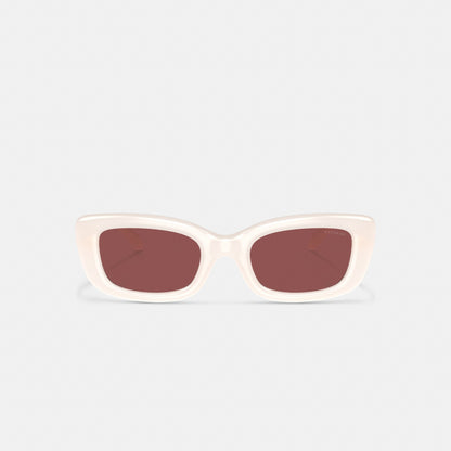 C Hardware Narrow Rectangle Sunglasses