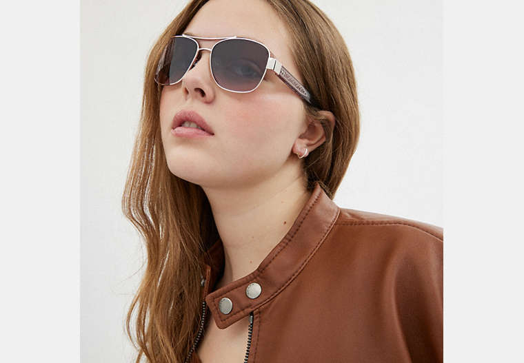 Signature Ombré Narrow Pilot Sunglasses