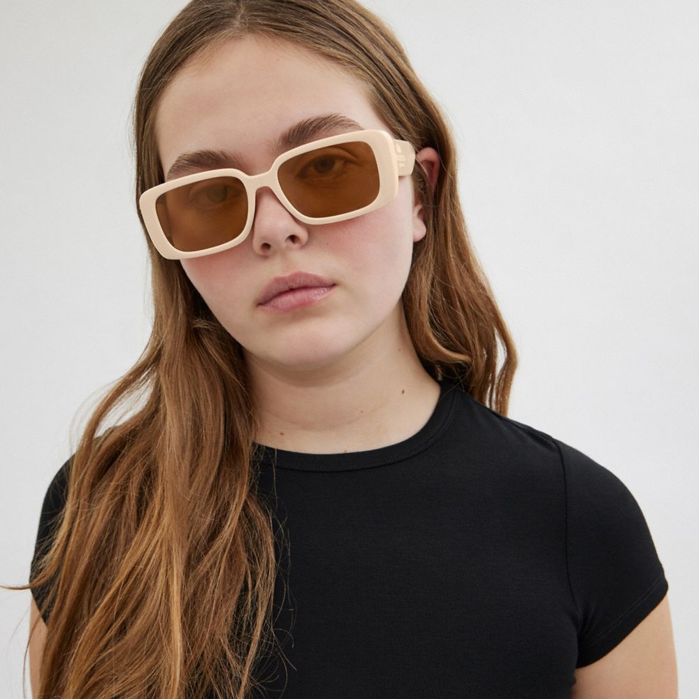 Narrow Rectangle Sunglasses