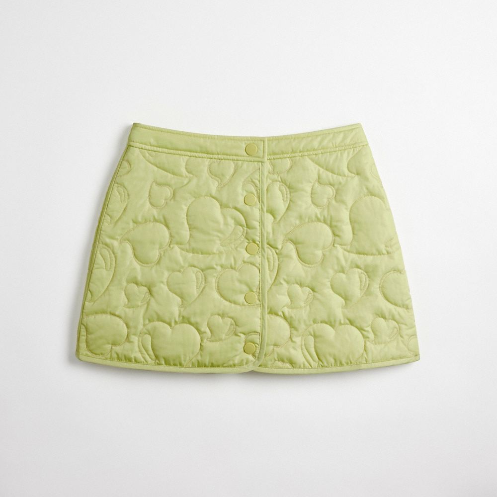 Coachtopia Loop Quilted Heart Mini Skirt