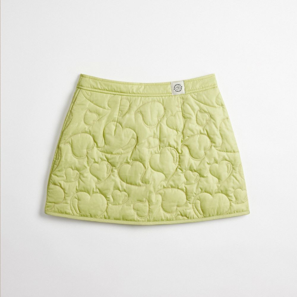 Coachtopia Loop Quilted Heart Mini Skirt