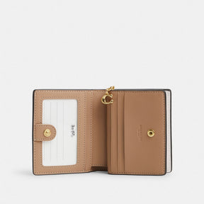 Snap Wallet In Signature Canvas With Floral Print