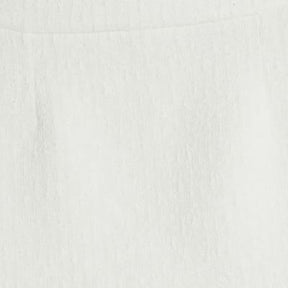 Cream Boucle A Line Mini Skirt