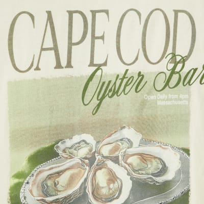 Cream Cape Cod Oyster Stud T-Shirt